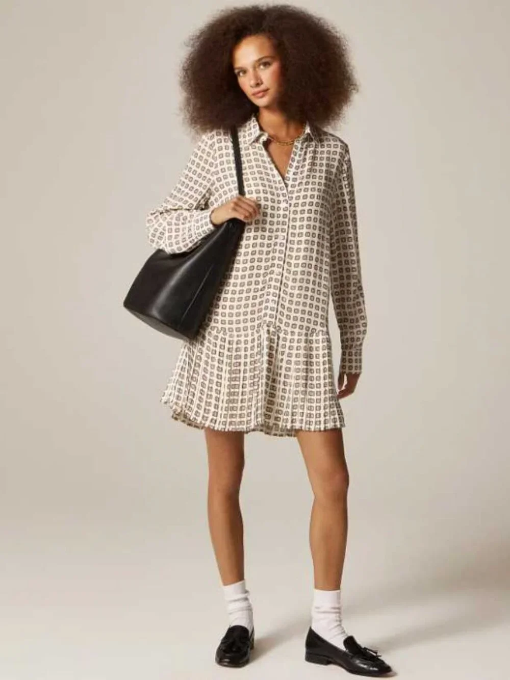 New PXXS J.Crew Amelia drop hem shirt dress in foulard print Petite XXS